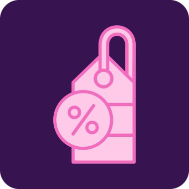 İndirim işareti simgesi olan alışveriş sepeti, vektör illüstrasyonu