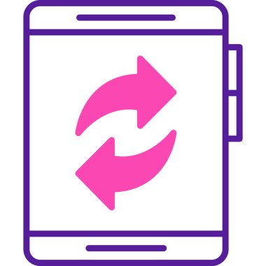 Akıllı telefon. Web simgesi basit tasarım