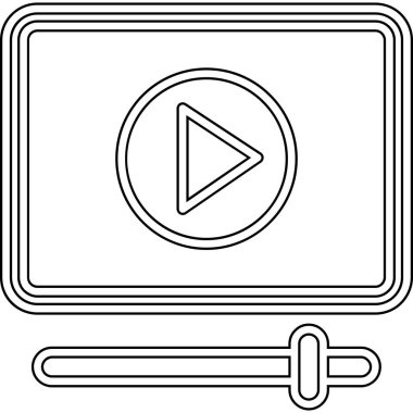 Video oynatıcı. Web simgesi