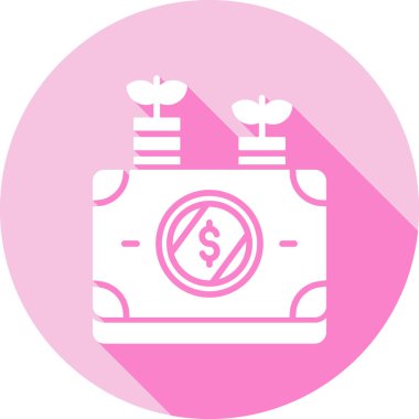 Para simgesinin vektör illüstrasyonu