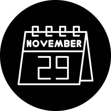 Takvim. beyaz arkaplanda siyah simge.