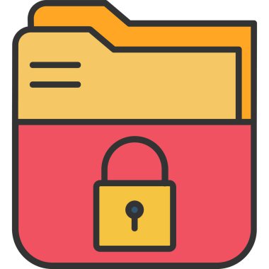 kilit simgesi modern vektör illüstrasyonu