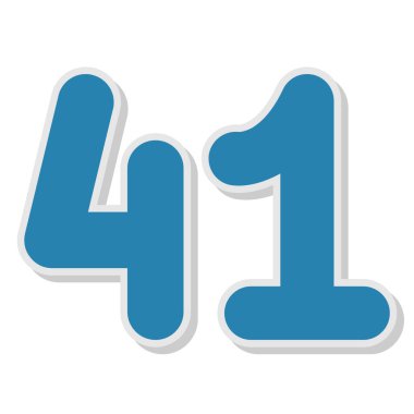 4 numaralı vektör simgesi