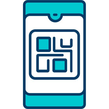 akıllı telefon simgesi vektör illüstrasyonu