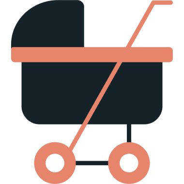 Bebek Gezgini Düz Vektör Simgesi