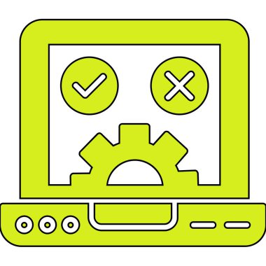 Bilgisayar ekranı. Basit tasarım