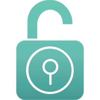 ikon vektör illüstrasyonunu kilitle