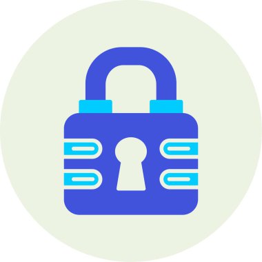 basit vektör illüstrasyonunu kilitle