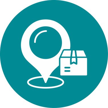 Konum pin simgesinin vektör illüstrasyonu