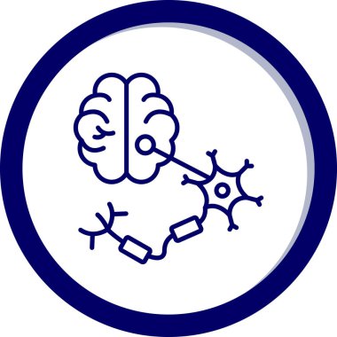 beyin ikonu vektör illüstrasyonu