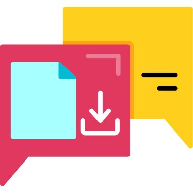 Konuş. Web simgesi basit illüstrasyon