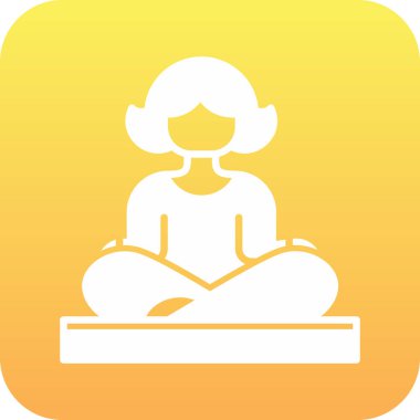 Bir kadın simgesinin vektör illüstrasyonu