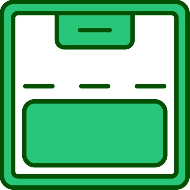 Kart simgesi vektör illüstrasyonu