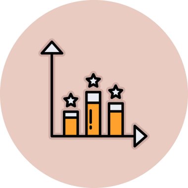 grafik ikonu vektör illüstrasyonu