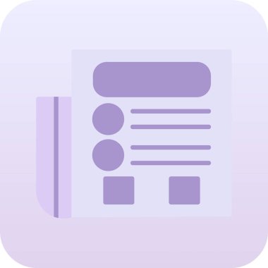 belge simgesi vektör illüstrasyonu