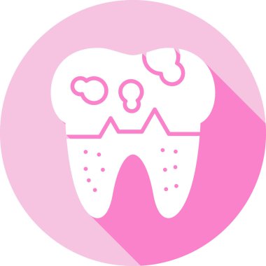 Diş bakımı modern simgesi, vektör illüstrasyonu