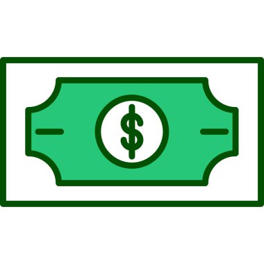 Para çantası ikonu. Web için para çantası vektör simgelerinin düz çizimi