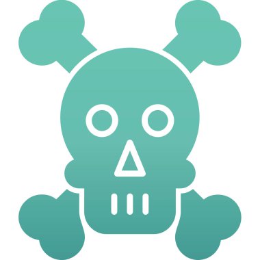 Kurukafa simgesi vektör illüstrasyonu