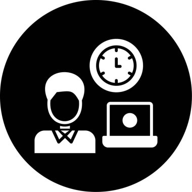 Soyut arkaplanda zaman simgesi izole edildi