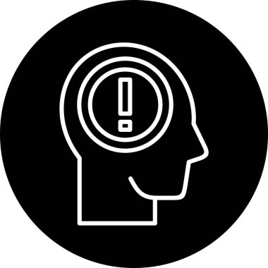 Baş simge vektör çizim