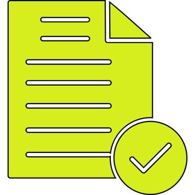 Kontrol listesi. Web simgesi basit illüstrasyon