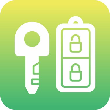 Benzersiz asma kilit vektör çizgisi simgesi