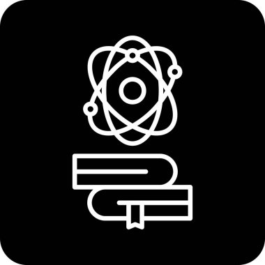 Bir kitap simgesinin vektör illüstrasyonu