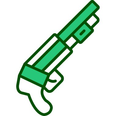 Silah. Web simgesi basit illüstrasyon