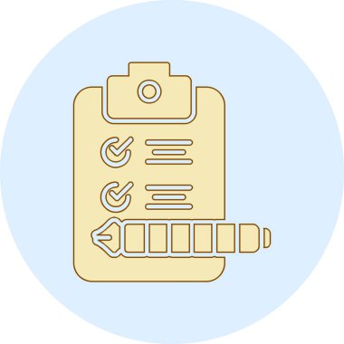 Belge modern simgesinin vektör illüstrasyonu