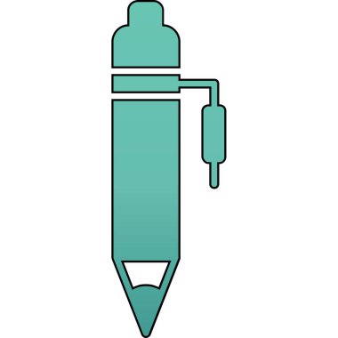 Dolma kalem simgesini. Dolma kalem vektör simgesi web için anahat çizimi