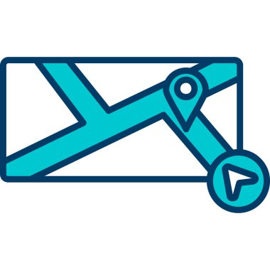 anahtar simge vektör illüstrasyon tasarımı ile harita konumu