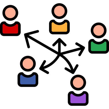 bir grup insan birbirine bağlandı.