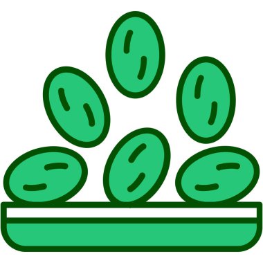 Yumurtalar. Web simgesi basit illüstrasyon