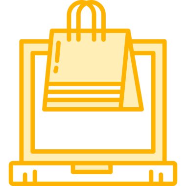 Alışveriş arabası ikon vektör illüstrasyonu