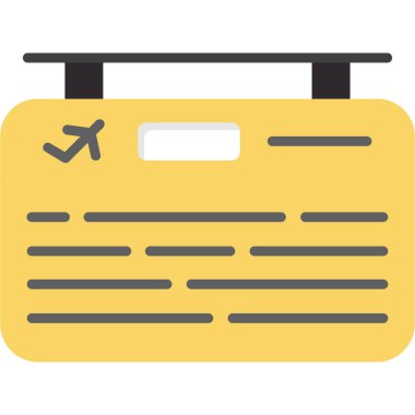 Uçuş bileti simgesi, özet biçimi