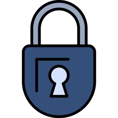 ikon vektör illüstrasyonunu kilitle