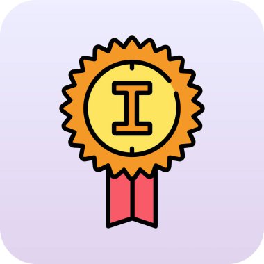 madalya vektör rengi modern simge