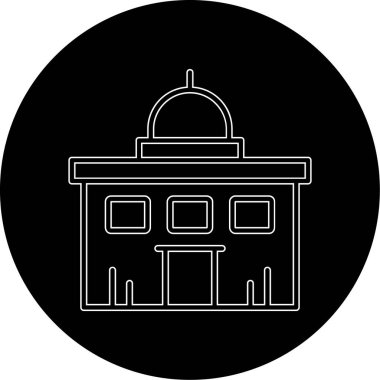 Cami simgesinin vektör illüstrasyonu