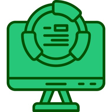 Bilgisayar simgesi, vektör illüstrasyon tasarımı