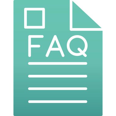 Faq simgesi. faq işareti.
