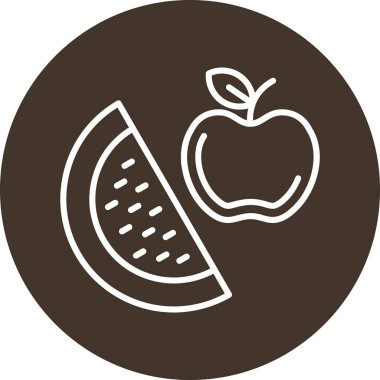 Meyve Ağı simgesi, vektör illüstrasyonu