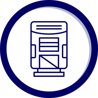 Modern b 'nin vektör illüstrasyonu bilet simgesinden yoksun