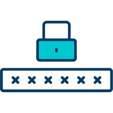 parola kilidi vektör illüstrasyonu