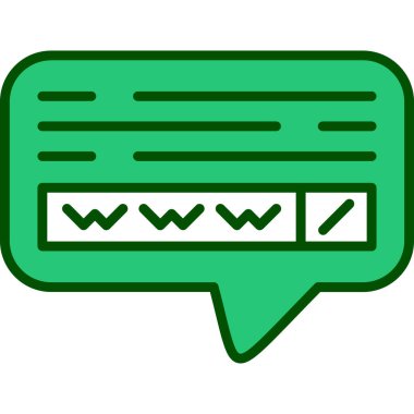 Sohbet simgesi vektör illüstrasyonu