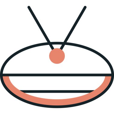 Radyo simgesi, vektör illüstrasyonu