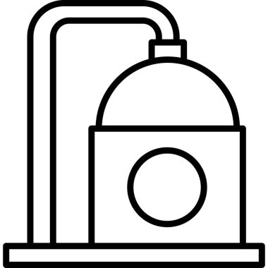 Gaz sobası vektör çizim