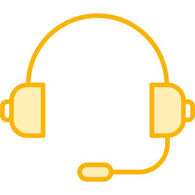 Kulaklık ikonu. vektör illüstrasyonu