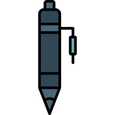 Dolma kalem beyaz arkaplanda izole edildi