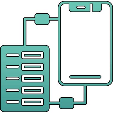 Banka kartı ikonu. özet çizimi