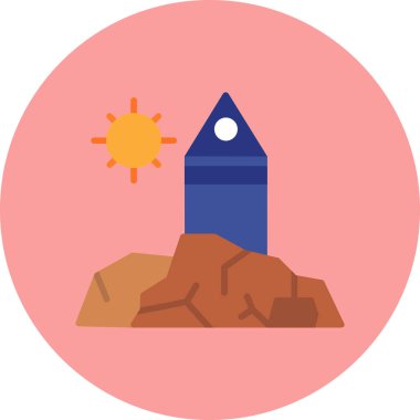 Roketin basit simgesi